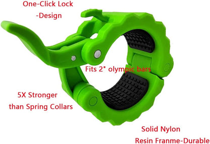 Barbell Clips 2" Collars Olympic Weight Bar Non Slip Quick Release Locking Weight Lifting Fitness Training Weight