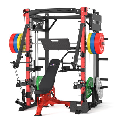 PMAX-4750 Dual Plate Loaded Squat Exercise Machine Gym Equipment Package