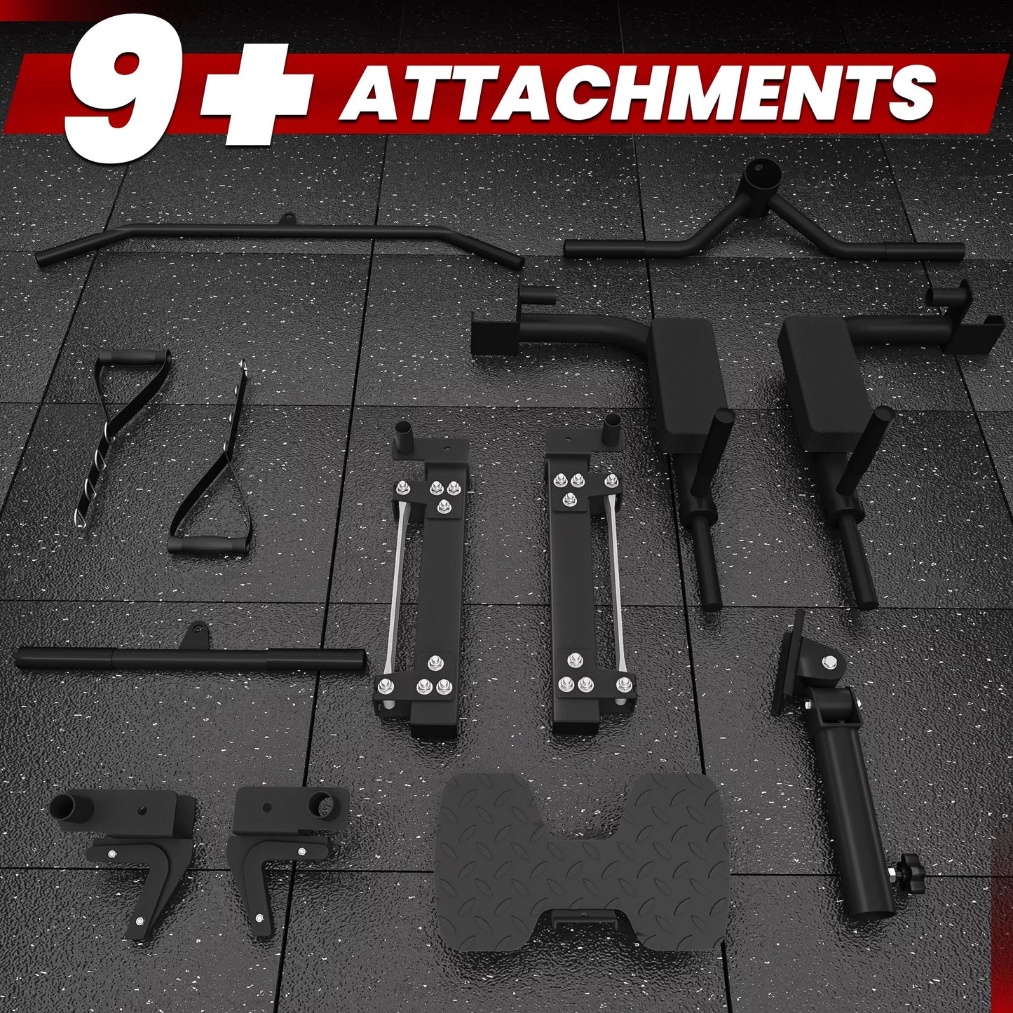 PMAX-4750 Dual Plate Loaded Squat Exercise Machine Gym Equipment Package