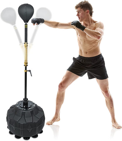 Boxing Fast Respond Speed Bar Heavy Duty Punching Equipment Adjustable Height from 57"~73" Boxing Skills Training Free Standing